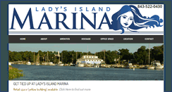 Desktop Screenshot of ladysislandmarina.com