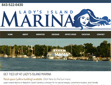 Tablet Screenshot of ladysislandmarina.com